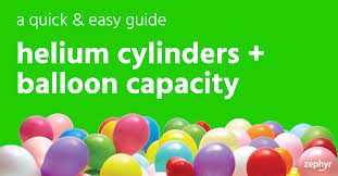 Helium Cylinders Balloon Capacity A Quick Easy Guide