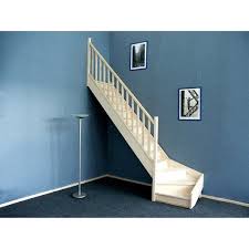 Escalier Quart Tournant Bas Gauche Deva Structure Bois Marche Bois Decoration Maison Escalier Escamotable Idees Escalier