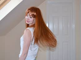 Thin neat air bangs human hair extensions clip in fringe front hairpiece topper. Clip In Fringe For Redheads Clip In Bangs For Red Hair