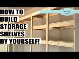 This garage plan would be great as a small storage space. Easy Diy Garage Storage Shelves How To Build With Limited Tools Free Plans Youtube