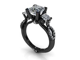 Pin By Christy Montano On Emma First Bday Black Gold Jewelry Womens Engagement Rings Diamond Engagement Rings