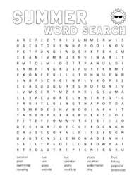 In daily word search, your computer becomes the pencil and the eraser. Summer Word Search Printable Paper Trail Design