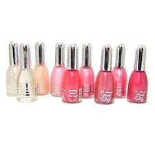 La Femme Nail Polish Pink Clear Set All 9 Colours 15ml
