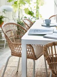 Lohals Tapis Tisse A Plat Naturel 200x300 Cm Ikea Rattan Dining Chairs Unique Dining Room Dining Chairs