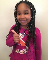 The bob has long layers at the front and sides gradually moving shorter to be shaped into the nape of the neck. 20 Cute Hairstyles For Black Kids Trending In 2021