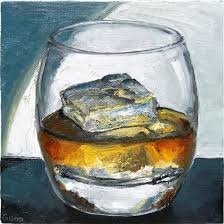 Whisky Art Viewer Bottle Drawing Painting
