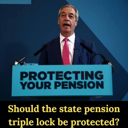 Reform UK is not yet committed to keeping the triple lock on pensions if it  wins power, Nigel Farage has said, despite the party's new Treasury  spokesman Robert Jenrick saying he was