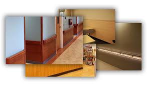 Chair rails wall base handrails. Koroseal Wall Protection