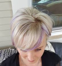 Short Hair With Purple Highlights Short Hairstyles For Women Over 50 Purple Hair Highlights Perfect Hair Color Hair Highlights