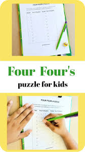 The Four 4 S Puzzle In 2020 Mathematical Expression Critical Thinking Math Operations