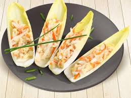 Barquettes D Endives Au Surimi Recette Recettes De Cuisine Recette Apero Endive Recette Aperitif Dinatoire