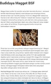 Download lagu budidaya maggot bsf 12.29mb dan streaming kumpulan lagu budidaya maggot bsf 12.29mb mp3 terbaru di metrolagu dan nikmati, video hasil diatas adalah hasil pencarian dari anda budidaya maggot bsf mp3 dan menurut kami yang paling cocok adalah budidaya maggot bsf. Budidaya Maggot Bsf 1 0 Apk Androidappsapk Co