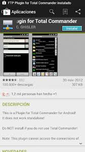 Get the version from google play if you have access to it! Total Commander Para Android