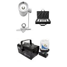 Chauvet Dj Ez Pin 4 Pack Led Spot Stage Lighting Hurricane Pro Fog Machine Target