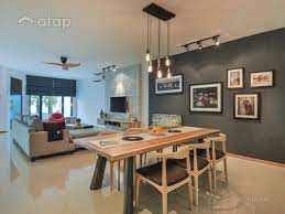 Floor lamp adds a striking feature element. Yong Studio Architectural Interior Design Services Sungai Buloh Selangor Malaysia Atap Co