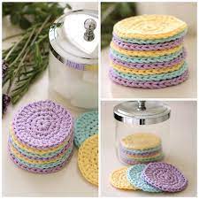 After use you can just throw them in with your laundry and hi lucy, this is such a great idea! Reusable Crochet Face Scrubbies Dabbles Babbles