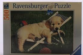 This clever puzzle will keep your dog mentally stimulated as it provides your golden retriever with actions to retrieve treat rewards in different way and is great for dogs that. Ravensburger Jigsaw Puzzle Golden Retriever Puppy Dog 500 Pieces By Ravensburger Shop Online For Toys In Fiji