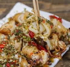 Resepi Sotong Sumbat Resipi Sotong Sumbat Bakar Ala Thai Cara Buat Sotong Sumbat Bakar Sos Seafood Thai Malay Food Food Recipes