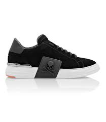 Choisissez le vêtement idéal pour vous : Sneakers Philipp Plein Noir Phantom Kick Lo Top Suede