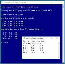 Matrix numbers — for the falling numbers effect in the matrix films, see matrix digital rain. How To Work With C Vectors And Matrices For Machine Learning Visual Studio Magazine