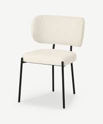 asare polsterstuhl boucle in weiss und schwarz in 2021 dining chairs chair lifestyle furniture