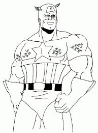 Dibujo Capitan America Para Colorear