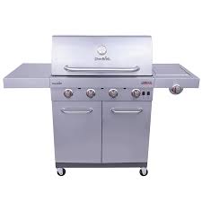 Char Broil Commercial Stainless Steel 4 Burner Liquid Propane And Natural Gas Infrared Gas Grill With 1 Side Burner Lowes Com Gas Grill Char Broil Propane
