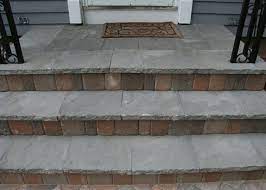Covering Concrete Steps With Tile Diy Projects Front Porch Steps Concrete Steps Cement Steps