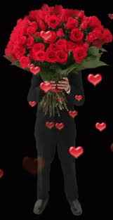 Lots of love around the flowers gif with flowers and an inscription for you Flower Love Gifs Tenor