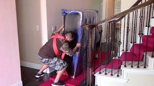 Moving Up A Heavy Dresser One Flight Of Stairs Youtube