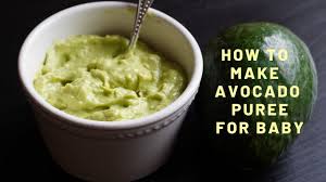 Avocado Puree Recipe For 6 Months Babies First Food For Babies How To Make Avocado Puree For Baby Youtube