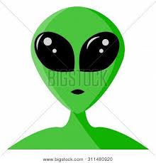Top quality photographer backdrops, washable, wrinkle free & portable. Green Alien Face Vector Photo Free Trial Bigstock