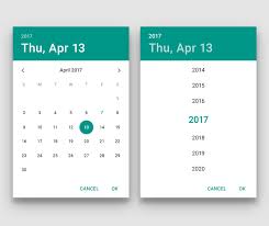 A Brief History Of Calendar Design Calendar Design Google Design Guidelines Modern Calendar