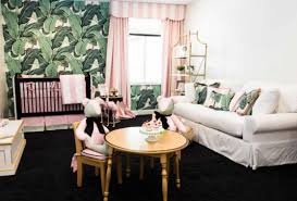 Check In To This Beverly Hills Hotel Inspired Nursery Living Room Design Inspiration Living Room Designs Room Design
