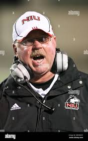 17 October 2009: Toledo head coach Tim Beckman during game action. Northern  Illinois, of the Mid-American West Conference, at Toledo, of the  Mid-American West Conference, at the Glass Bowl Stadium at the