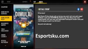 By tradition, all battles will occur on the island, you will play against 49 players. Ranked Ff Season 18 Oktober 2020 Di Free Fire Esportsku