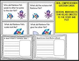 The Rainbow Fish Story Sequencing Re Telling Visuals Freebie Rainbow Fish Story Rainbow Fish Story Sequencing