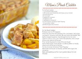 How to make an easy peach cobbler recipe with canned peaches and homemade pie crust crumbled on top. Mom S Peach Cobbler