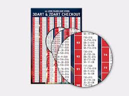 Lids 3 And 2 Dart Out Chart Poster 3ft X 2ft
