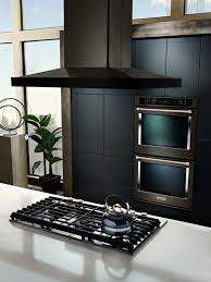 The material ensures that it is durable and will last for a long time. Kitchenaid Black Stainless Steel 36 600 Cfm Island Mount Canopy Range Hood Kvib606dbs Leon S