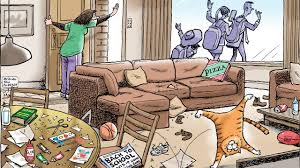 Während hierzulande die bevölkerung gerade dezent auf den nächsten harten „lockdown eingestimmt wird, geht die dänische regierung den umgekehrten weg. Mark Knight S Cartoon On Kids Going Back To School After Covid 19 Learning From Home Kidsnews