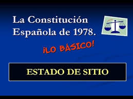 Estar en buen estado +instalación, alimentos to be in good condition. Constitucion Espanola El Estado De Sitio Youtube
