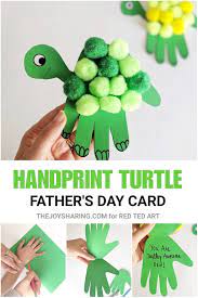 Host a silly fun jello party this summer in the kiddie pool. Turtle Handprint Father S Day Card Red Ted Art Make Crafting With Kids Easy Fun