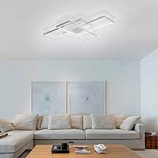 Flush mount ceiling light with remote control. Jaycomey Ceiling Light Dimmable Led Chandelier With Remote Control Modern 50w 3 Layer Square Ceiling Lamp Acrylic Flush Mount Ceiling Lights Fixtures For Bedroom Dining Living Room Kitchen White Pricepulse
