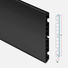 plinthe en pvc noir pour cuisine scilm