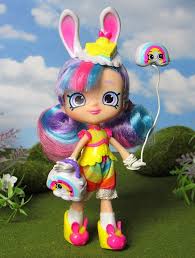 Rainbow Kate Wild Style Easter Bunny Shoppies Dolls Shopkins Doll Cute Toys Pes, hus, shv, dst, exp, vip, csd, jef, xxx, pcs (4x4 only) 2 sizes includes 4x4 and 5x7 hoop 12 colors pdf colorchart included * use rainbow varigated thread for rainbow hair instead of green. shoppies dolls shopkins doll