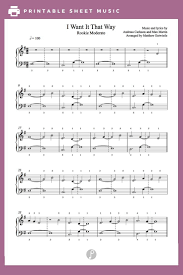 I Want It That Way By Backstreet Boys Piano Sheet Music Rookie Level Sheet Music Piano Sheet Music Piano Sheet