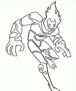 Try to color ben ten to unexpected colors. Ben 10 Online Coloring Pages