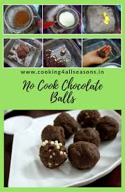 Chocolate Balls Cooking Without Fire Recipe Cooking Without Fire Desserts Kids Cooking Recipes Cooking Chocolate