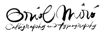 Oriol Miro Pen Ink Typography Calligraphy Artists Debut Art